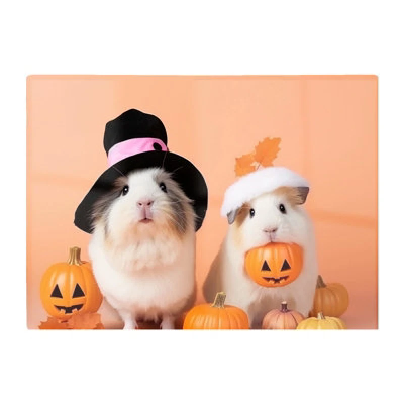 Image of Warren Reed Designer Trick Or Treating Guinea Pigs Chopping Board