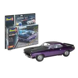 Image of Plymouth AAR Cuda 1970 1:25 Scale Level 4 Revell Model Set