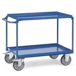 Image of Fetra Three Tray Steel Workshop Cart 1000 x 700mm - 400kg Capacity