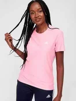 Image of adidas Adi Runner T-Shirt - Pink, Size L, Women