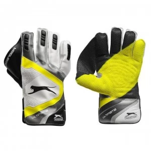 Image of Slazenger Ultimate Flex Wicket Keeper Gloves Youths - Grey/Yellow