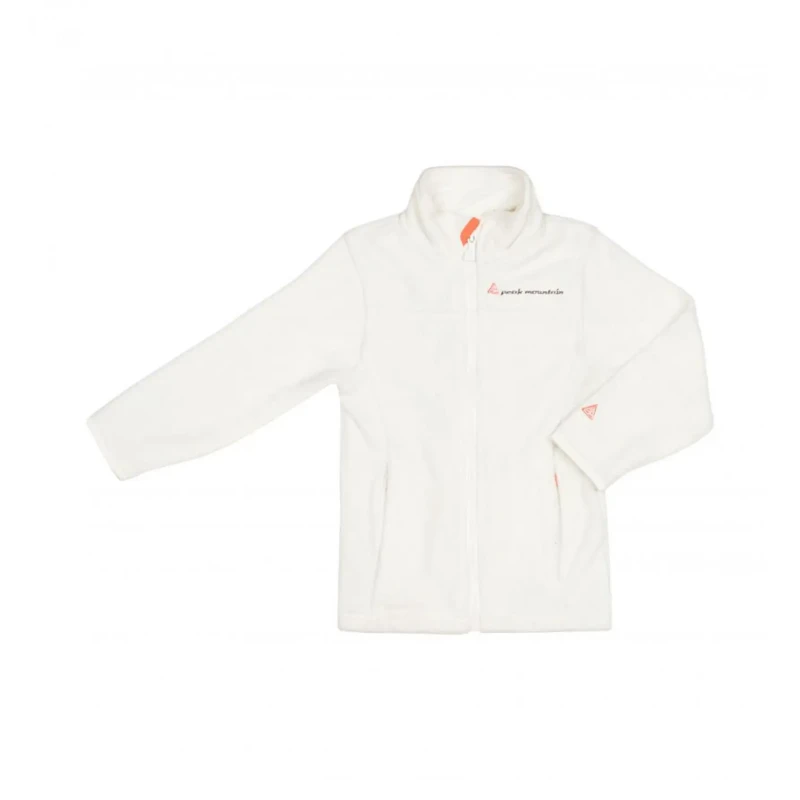 Image of Girl's fleece jacket Peak Mountain Facesare Blanc Female 4 ans