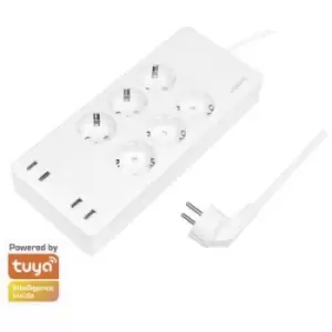 Image of LogiLink SH0105 PG socket Individually switchable, incl. USB charging port, app-enabled, programmable, Energy consumption metering, Surge protection I