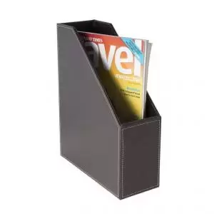 Image of Osco Faux Leather Magazine Rack 32936DT