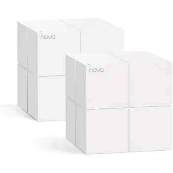 Image of Tenda Nova MW6 Wireless Router Gigabit Ethernet Dual Band (2.4 GHz / 5 GHz) White UK Plug