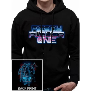Image of Ready Player One - High Five Mens Small Hooded Sweatshirt - Black