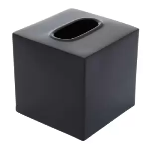 Image of Black Metal Tissue Box