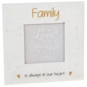 Image of Glitter Words Frame 3x3 Family