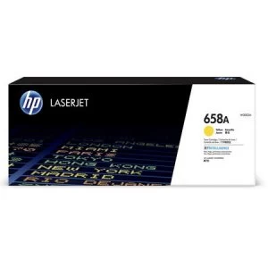 Image of HP 658A Yellow Laser Toner Ink Cartridge