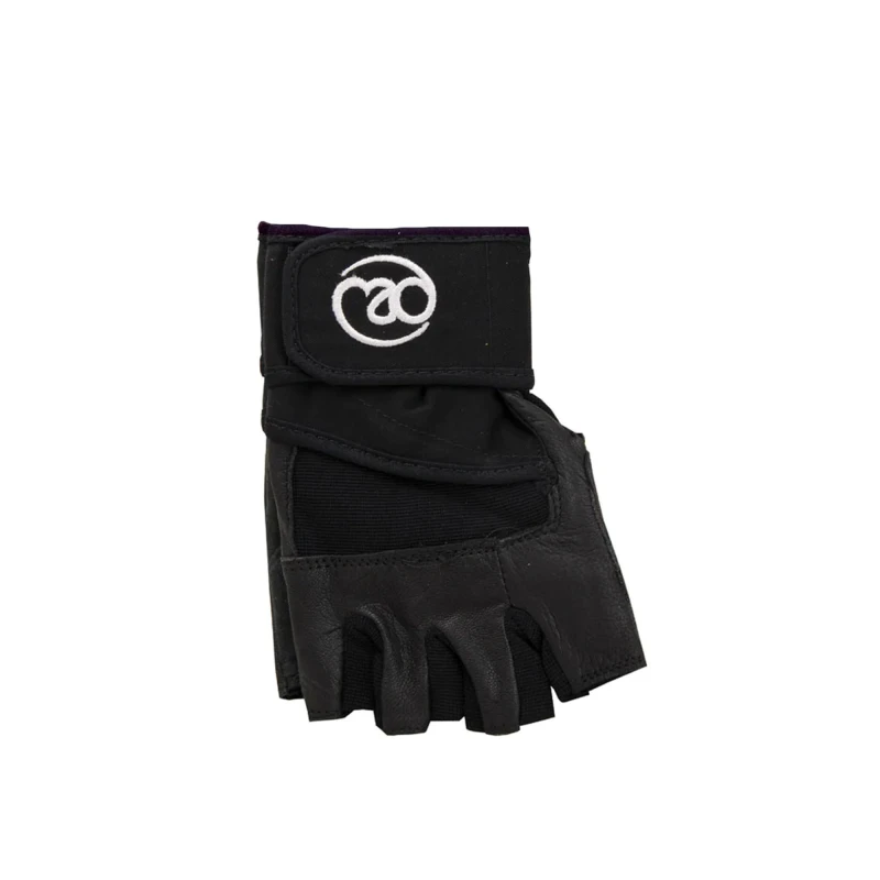 Image of Fitness Mad Mens Suede Training Gloves in Black Size: Large Black Male L