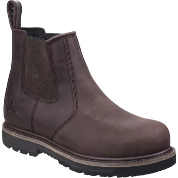 Image of Amblers Mens Safety As231 Dealer Boots Brown Size 7