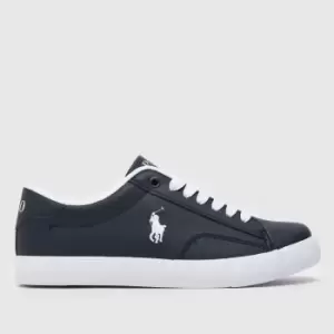 Image of Polo Ralph Lauren Navy & White Theron V Boys Youth Trainers
