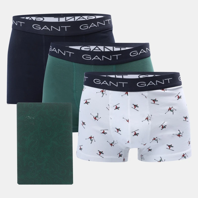 Image of Gant 3 Pack of Trunks Boxers XL White 38083301004