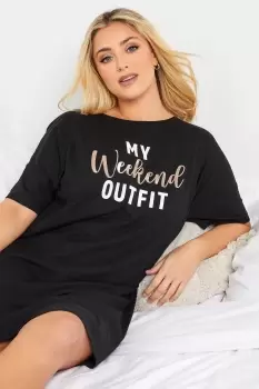 Image of 'My Weekend Outfit' Sleep Tee Nightdress