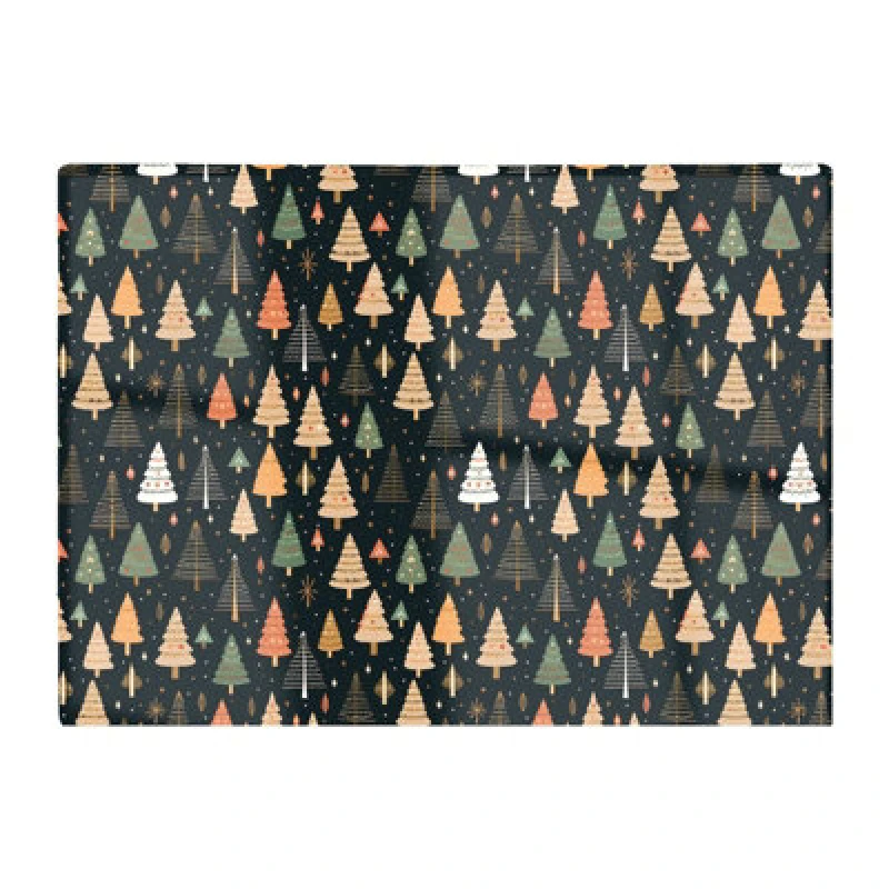 Image of Warren Reed Designer Boho Inspired Christmas Trees Glass Chopping Board