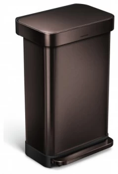 Image of simplehuman 45 Litre Liner Pocket Kitchen Bin Bronze