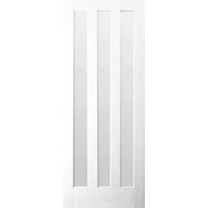Image of Vertical 3 panel Primed Internal Door H1981mm W762mm