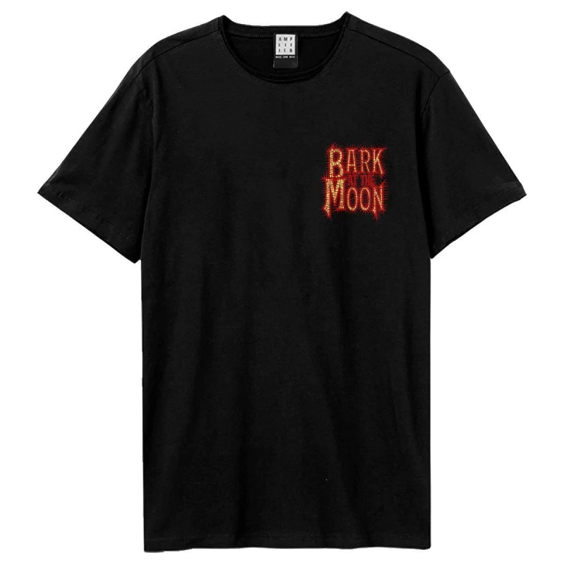 Image of Amplified Amplified Men Bark At The Moon Ozzy Osbourne Back Print T-Shirt in Black Size: X-Small Black XS Male 5063806741725