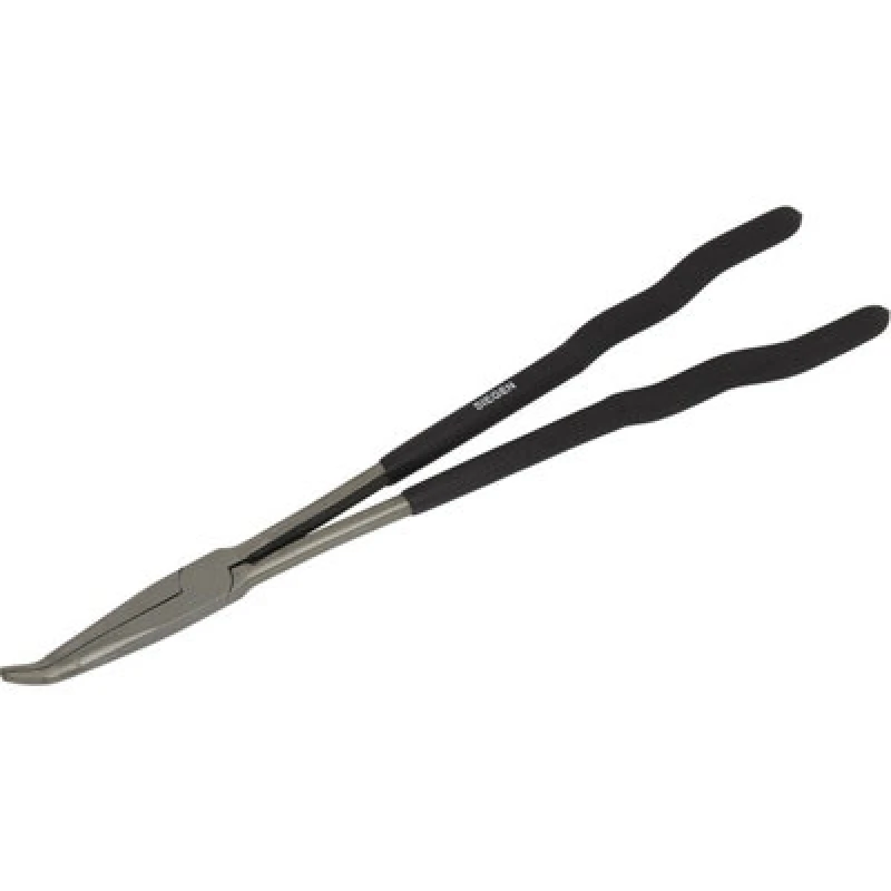 Image of Loops 400mm Extra-Long 45 Degree Needle Nose Pliers - 70mm Jaw - Drop Forged Steel Metallics