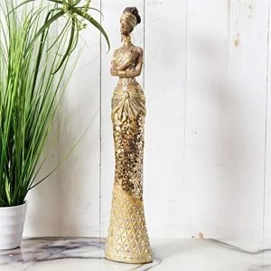 Image of Hestia Gold Collection - Lady Standing Figurine 40cm