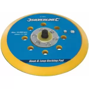 Image of Silverline - Hook & Loop Backing Pad - 150mm / 5/16" unf
