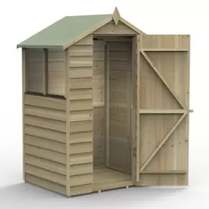 Image of 4a x 3a Forest 4Life 25yr Guarantee Overlap Pressure Treated Apex Wooden Shed (1.34m x 1m)