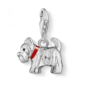Image of Ladies Thomas Sabo Sterling Silver Charm Club Dog Charm