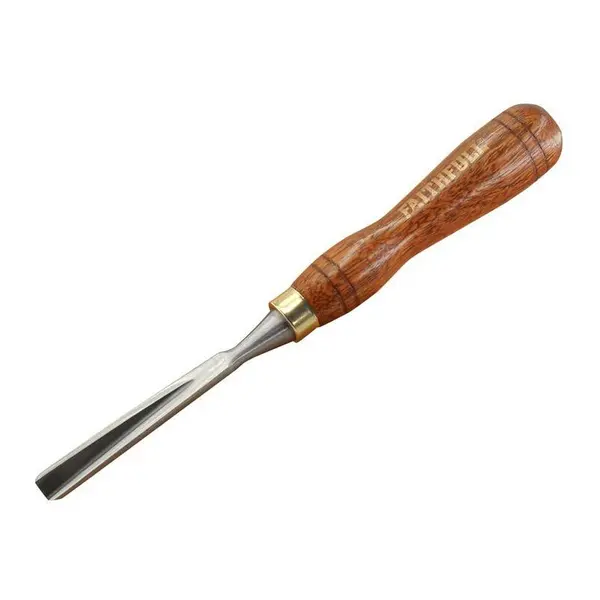 Image of Faithfull V Straight Parting Carving Chisel FAIWCARV8F Width: 3/8"
