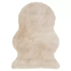 Image of Asiatic Carpets Auckland Single Faux Sheepskin Machine Woven Rug Honey - 70 x 100cm