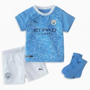 Image of PUMA Man City Home Youth Mini Kit, Light Blue/Peacoat, size 9-12 Months, Clothing