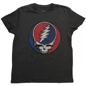 Image of Grateful Dead - Steal Your Face Classic Unisex XX-Large T-Shirt - Grey, Black