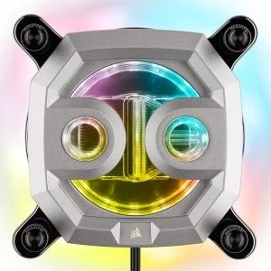 Image of Corsair Hydro X Series XC7 RGB Silver CPU Water Block - 1200 / AM4 (CX-9010008-WW)