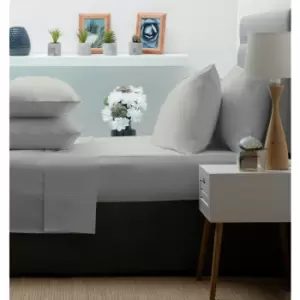 Image of Belledorm 100% Cotton Percale 200 Thread Count Flat Sheet, Cloud, Single