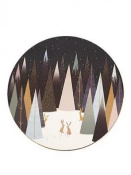 Image of Sara Miller Frosted Pines Serving Plate