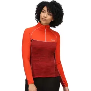 Image of Regatta Womens Hepley Half Zip Long Sleeve Fleece Top 20 - Bust 45' (114cm)