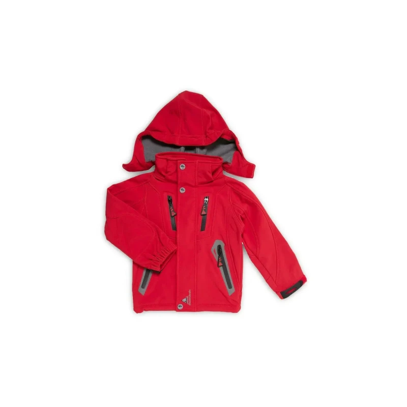 Image of Peak Mountain Children's softshell jacket Peak Mountain Ecilo Rouge Male 6 ans ECILO/3-8/BG-ROUGE