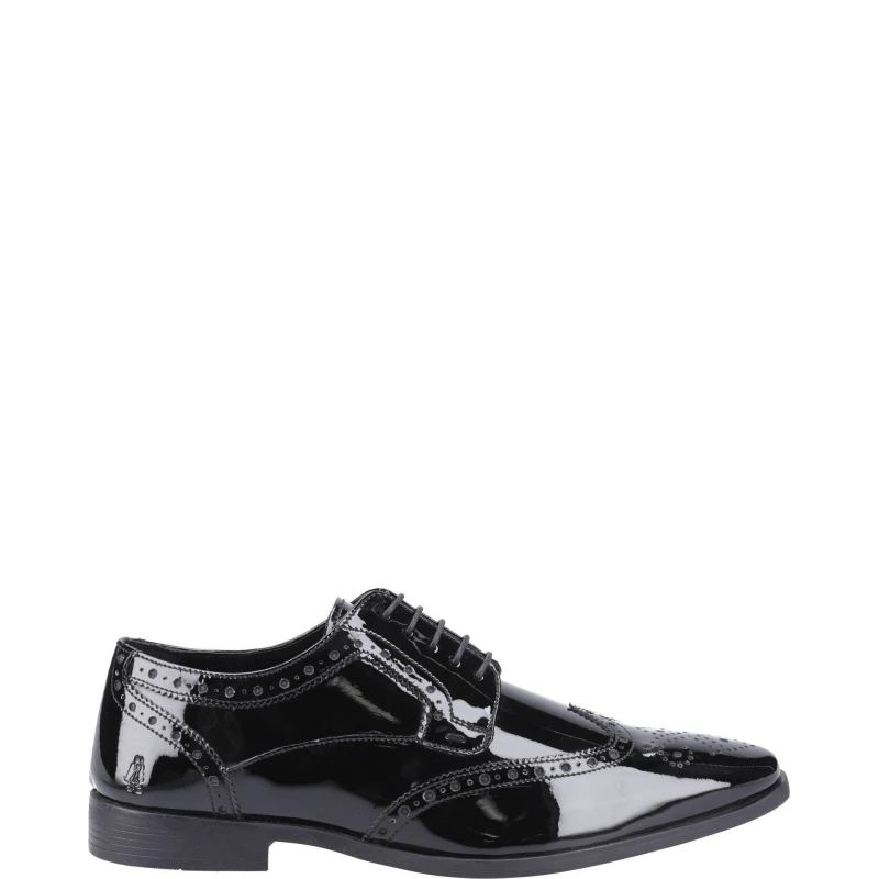 Image of Hush Puppies Elliot Brogue Patent Black male 6 (40)