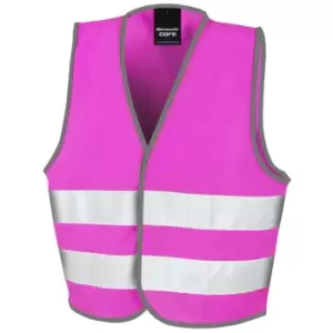 Image of Result Childrens/Kids Enhanced Hi-Vis Vest (S) (Pink)