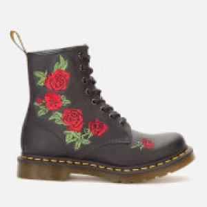 Image of Dr. Martens Womens 1460 Vonda Softy T Leather 8-Eye Boots - Black - UK 4