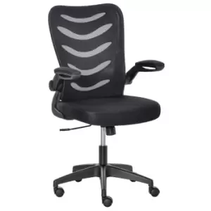 Image of Vinsetto Mesh Office Chair Home Swivel Task Chair With Lumbar Support Arm Black