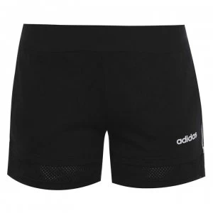 Image of adidas Womens Essentials Mini Me Shorts - Black/White