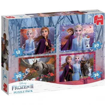 Image of Disney Frozen II 4 In 1 Jigsaw Puzzle Pack