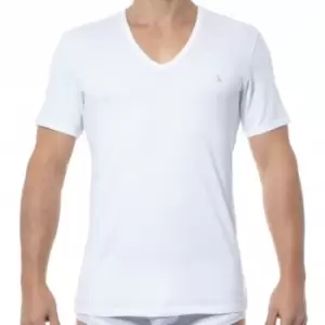 Image of Calvin Klein 2-Pack Ck One Cotton V-Neck T-Shirts - White L