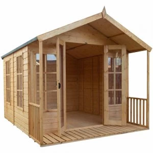 Image of Mercia Garden Products Mercia Premium 10 x 8ft Traditional Summerhouse Wood