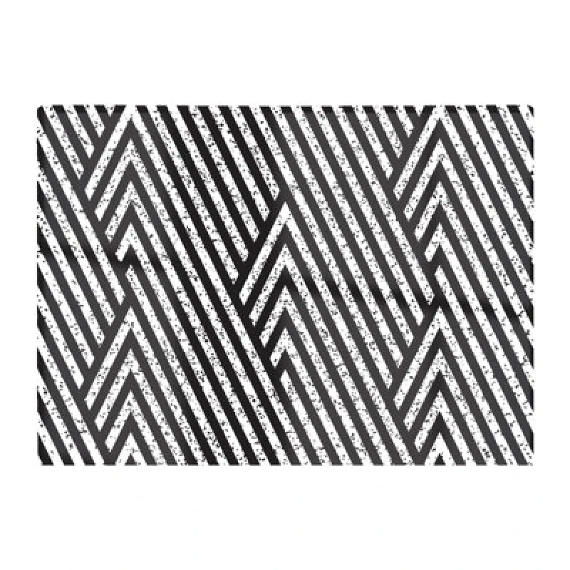 Image of Warren Reed Designer Oblique Black Grunge Pattern Glass Chopping Board