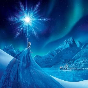 Image of Frozen - Elsa Ice Star Canvas