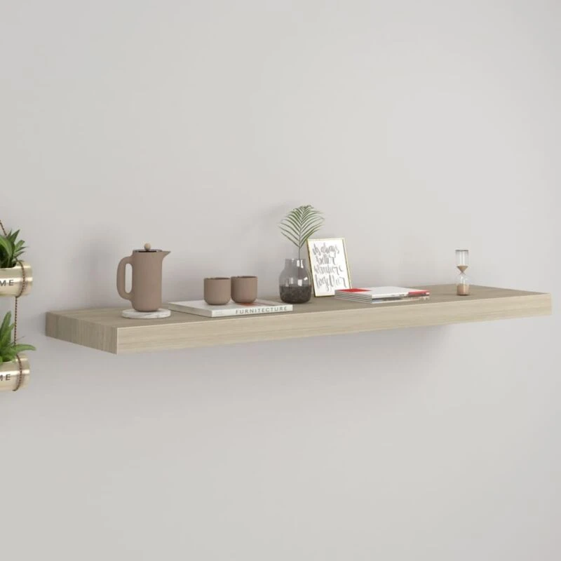 Image of VIDAXL Floating Wall Shelf Oak 90x23.5x3.8cm mdf Vidaxl 8720286075111