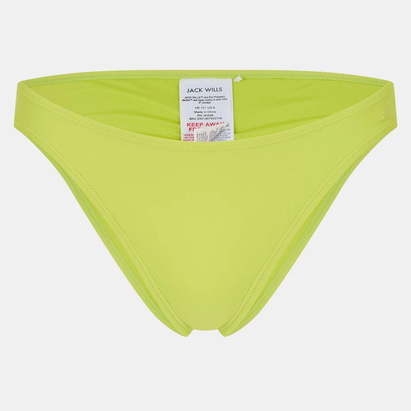 Image of Jack Wills High Waist Tanga Pant - Green Green 8