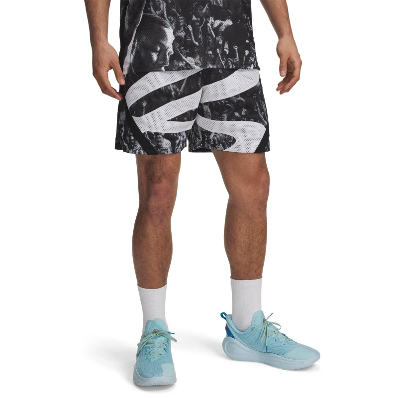 Image of Under Armour Curry Signature Sub Basketball Shorts Mens Black/White male S
