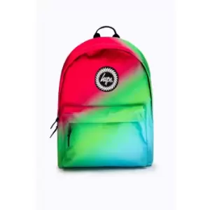 Image of Hype Asymmetric Fade Backpack (one Size Pink/Green/Sky Blue)